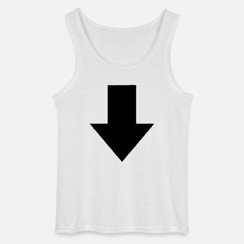 Pfeil - Gildan Männer Tank Top - Weiß