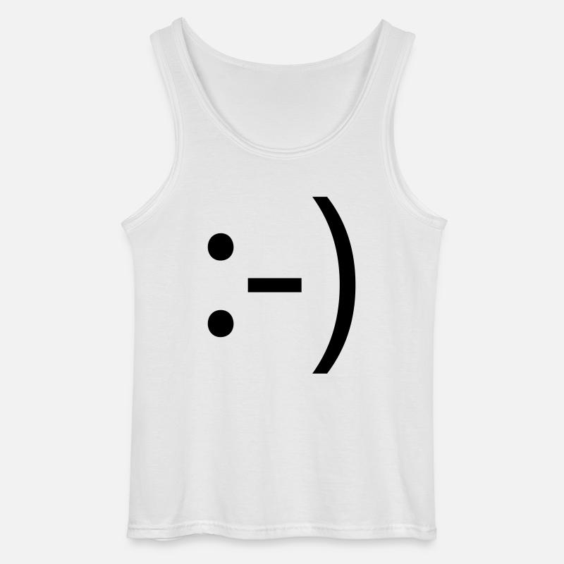 smile :-) - Gildan Männer Tank Top - Weiß