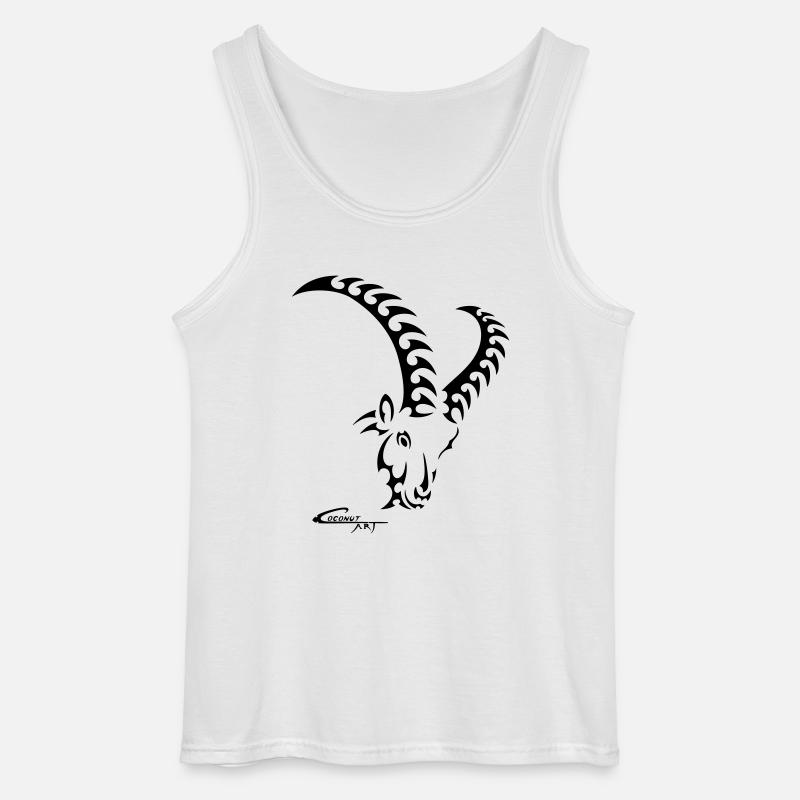 Sternzeichen Steinbock - Gildan Männer Tank Top - Weiß