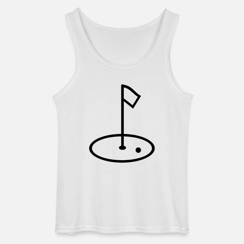 Golf - Gildan Männer Tank Top - Weiß
