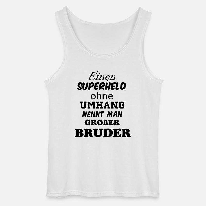 superheld_bruder - Gildan Männer Tank Top - Weiß