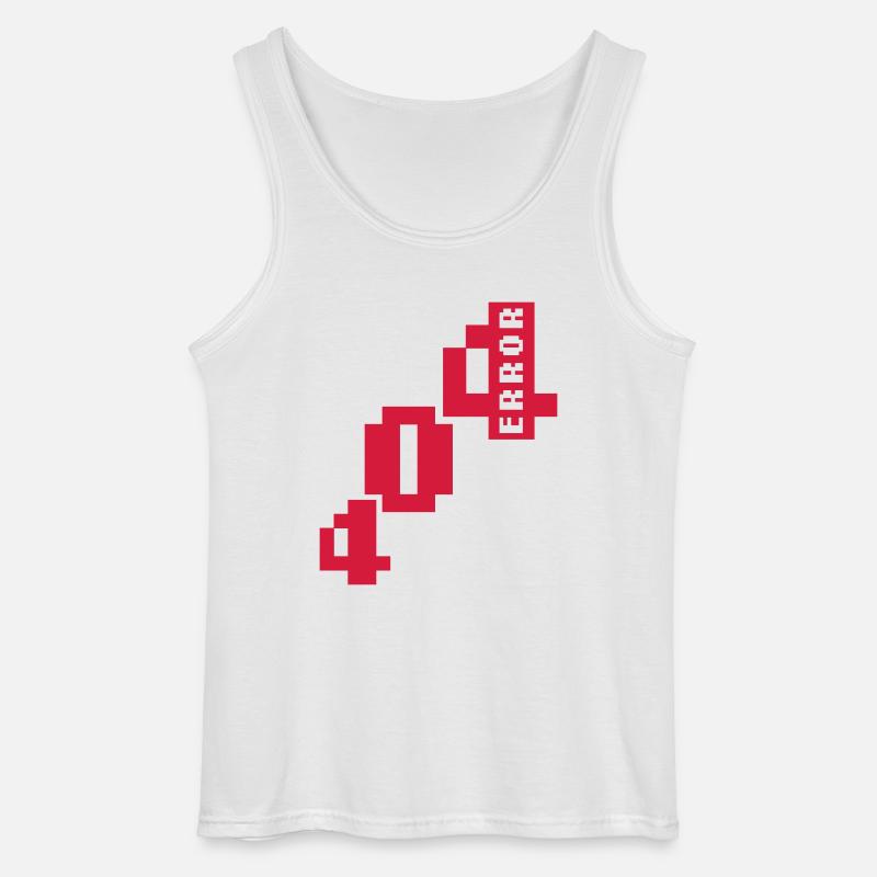 Error 404 Connection Problem - Gildan Men’s Tank Top - white
