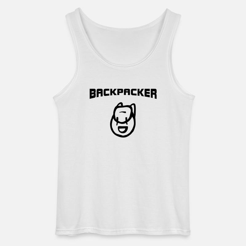 Backpacker Backpack - Gildan Men’s Tank Top - white