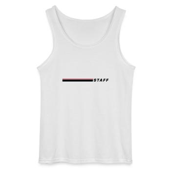 Staff Element - Gildan Men’s Tank Top - white - Front - AI Model Male 185 dark (185cm)