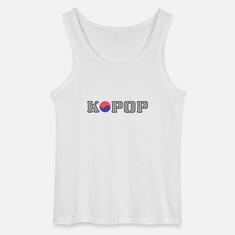 Kpop - Gildan Männer Tank Top - Weiß