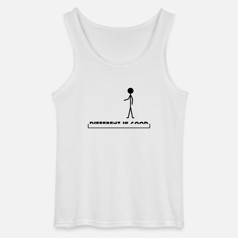 Anders sein ist gut - Gildan Männer Tank Top - Weiß