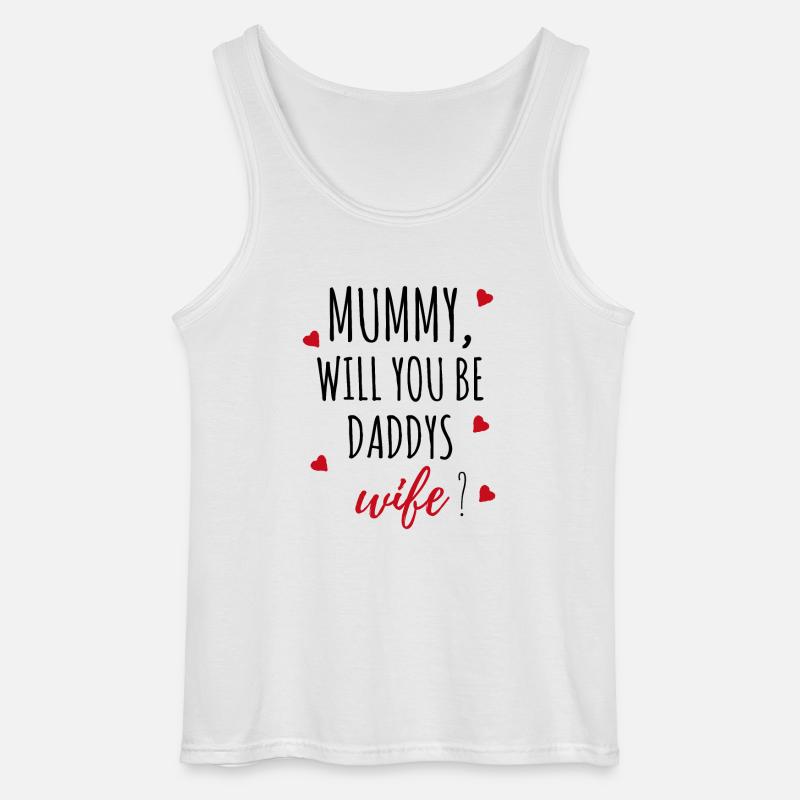 Heiratsantrag Antrag Mummy Geschenk Idee - Gildan Männer Tank Top - Weiß