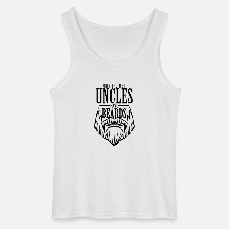 Onkel mit Bart - Gildan Männer Tank Top - Weiß