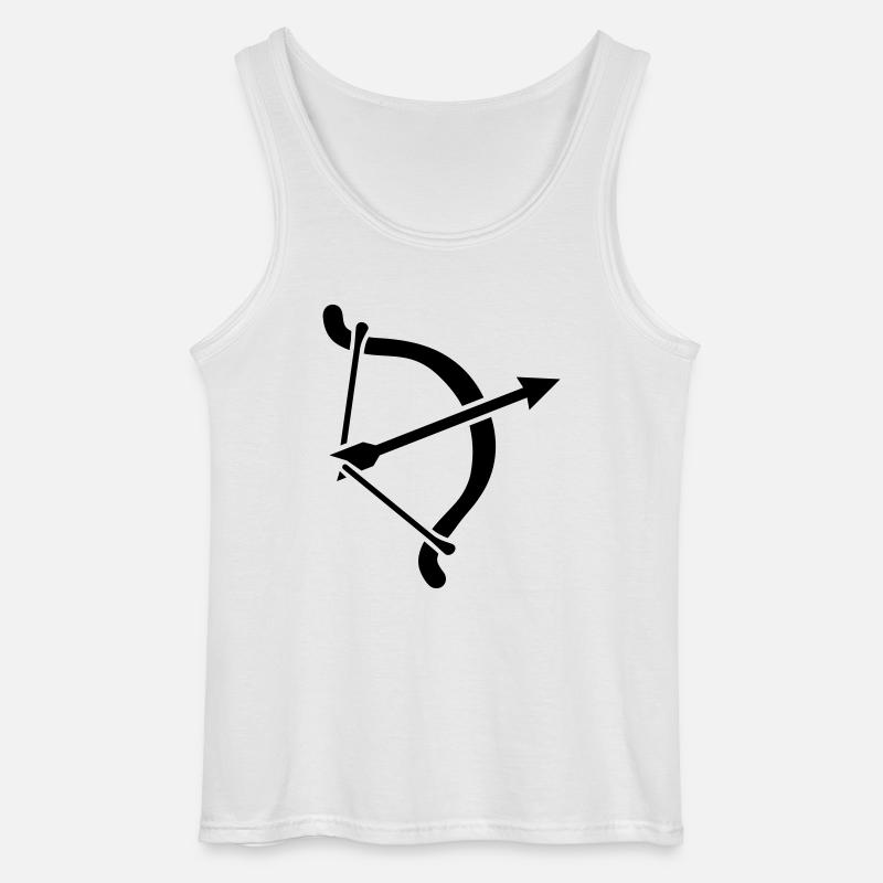 Bogenschießen - Gildan Männer Tank Top - Weiß