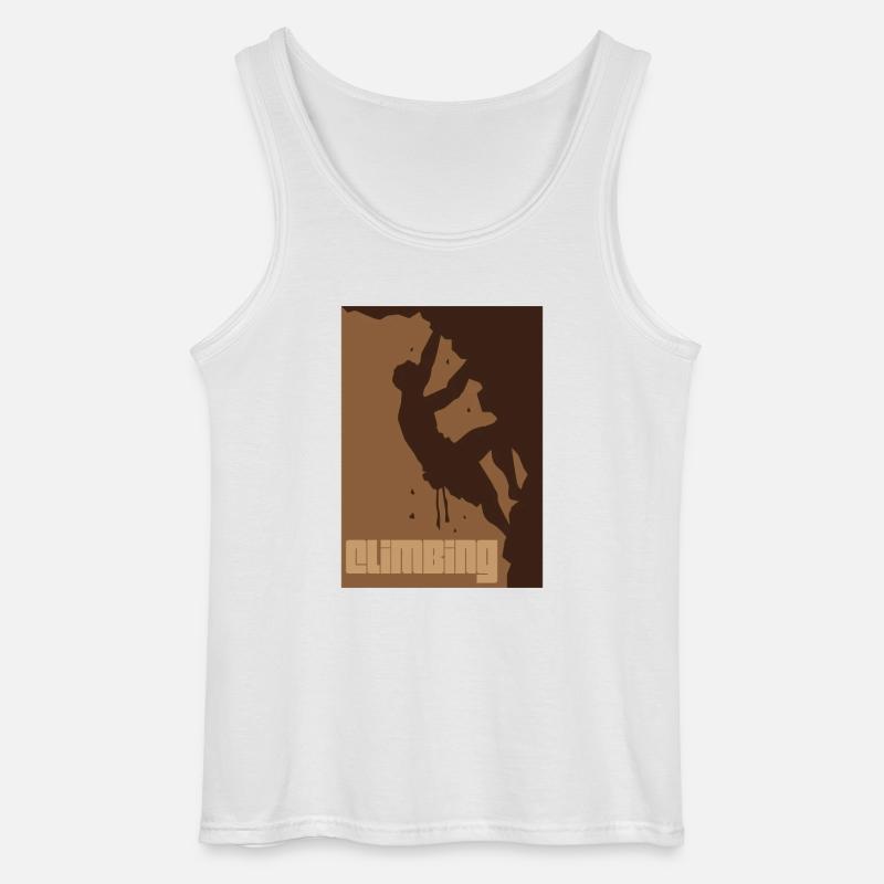 Climbing Klettern - Gildan Männer Tank Top - Weiß