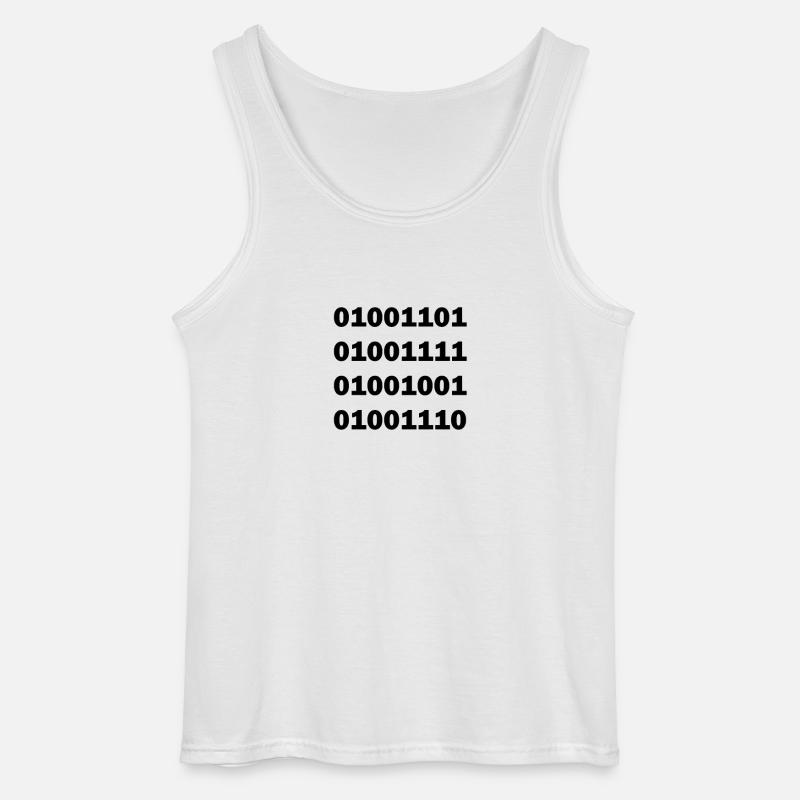 Binary code MOIN - Gildan Men’s Tank Top - white