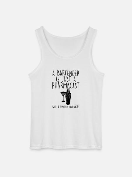 Bartender - Gildan Men’s Tank Top - white