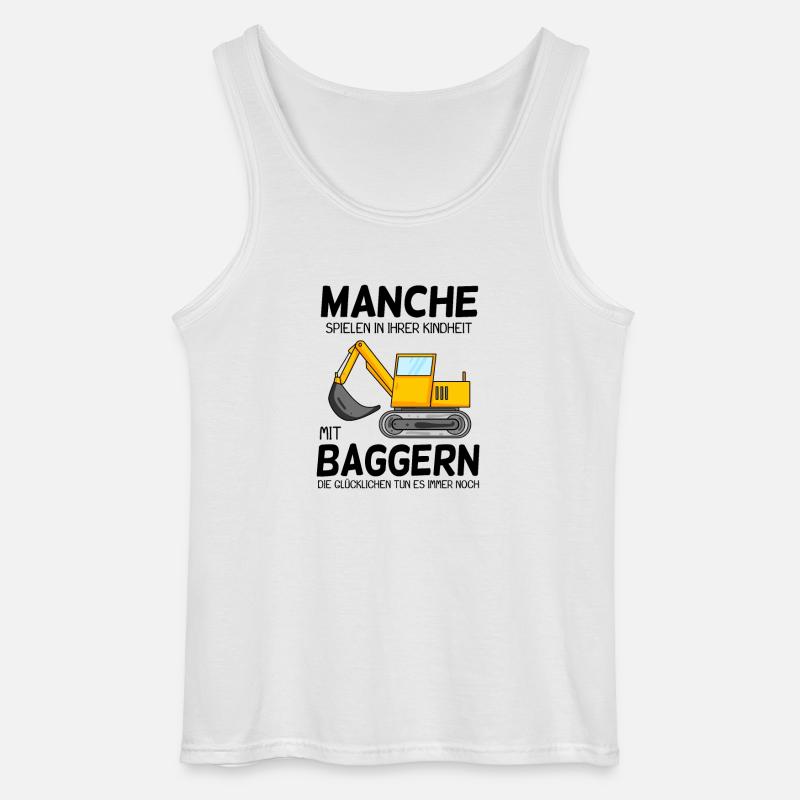 Bagger Spruch Erwachsene - Gildan Männer Tank Top - Weiß