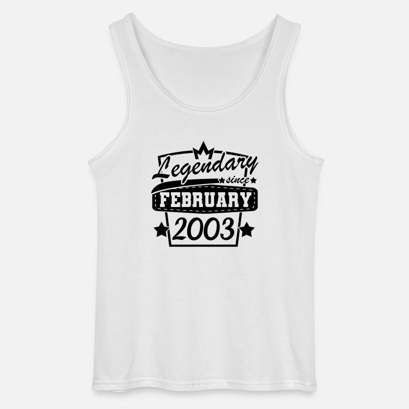 Februar 2003 retro - Gildan Männer Tank Top - Weiß