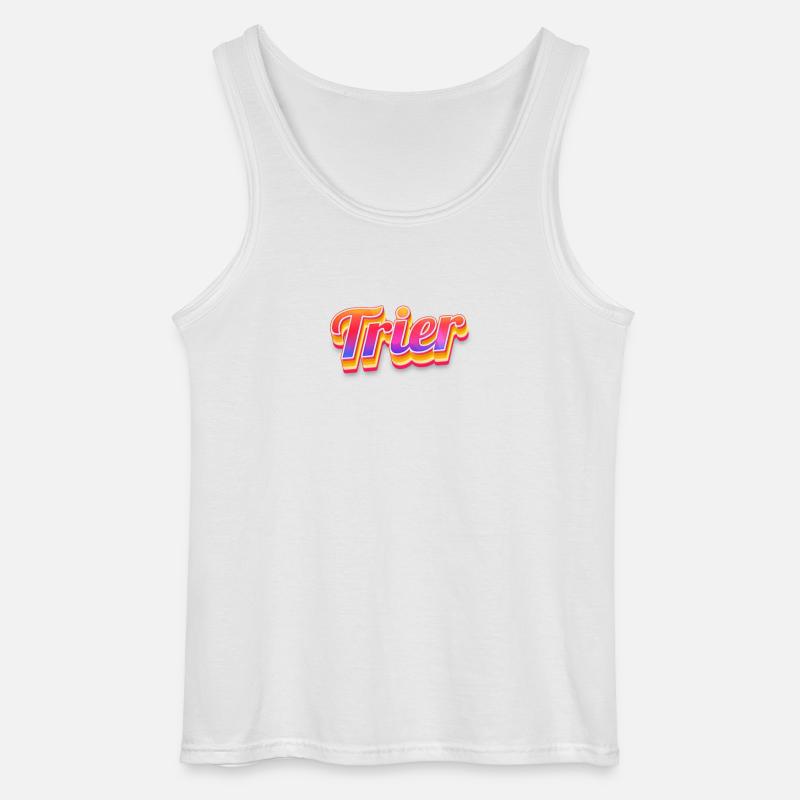 Triererin Trierer Trier - Gildan Männer Tank Top - Weiß