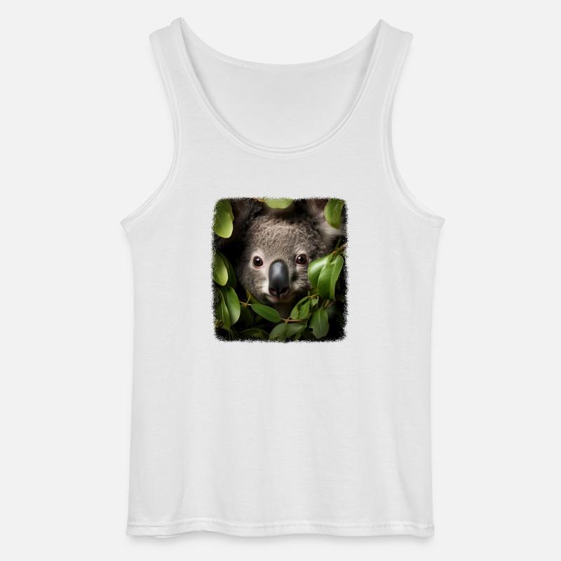 Koalas realistic Koala - Gildan Männer Tank Top - Weiß