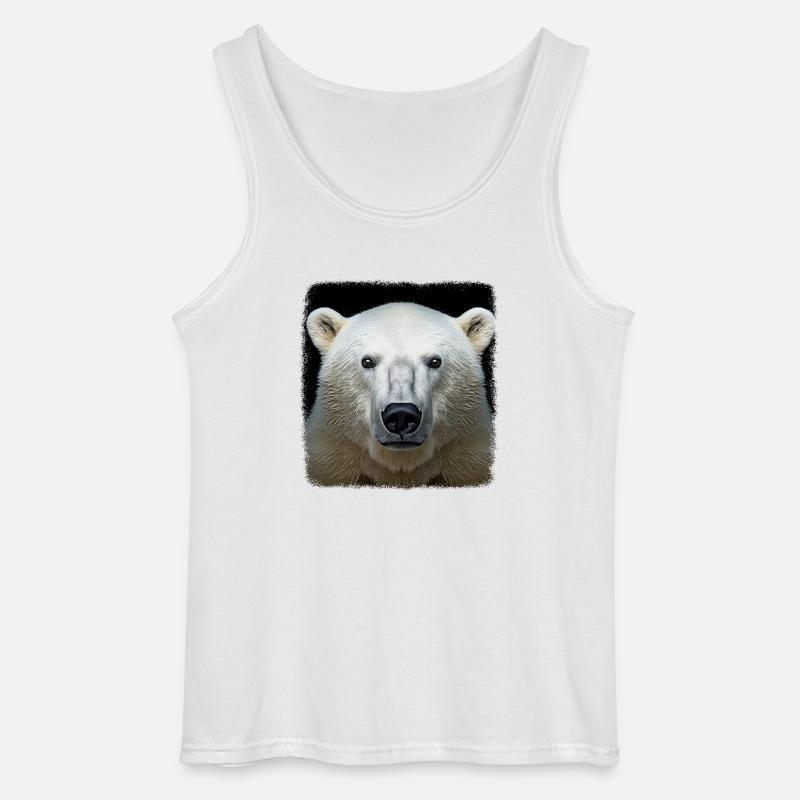 Eisbären realistic Eisbär - Gildan Männer Tank Top - Weiß