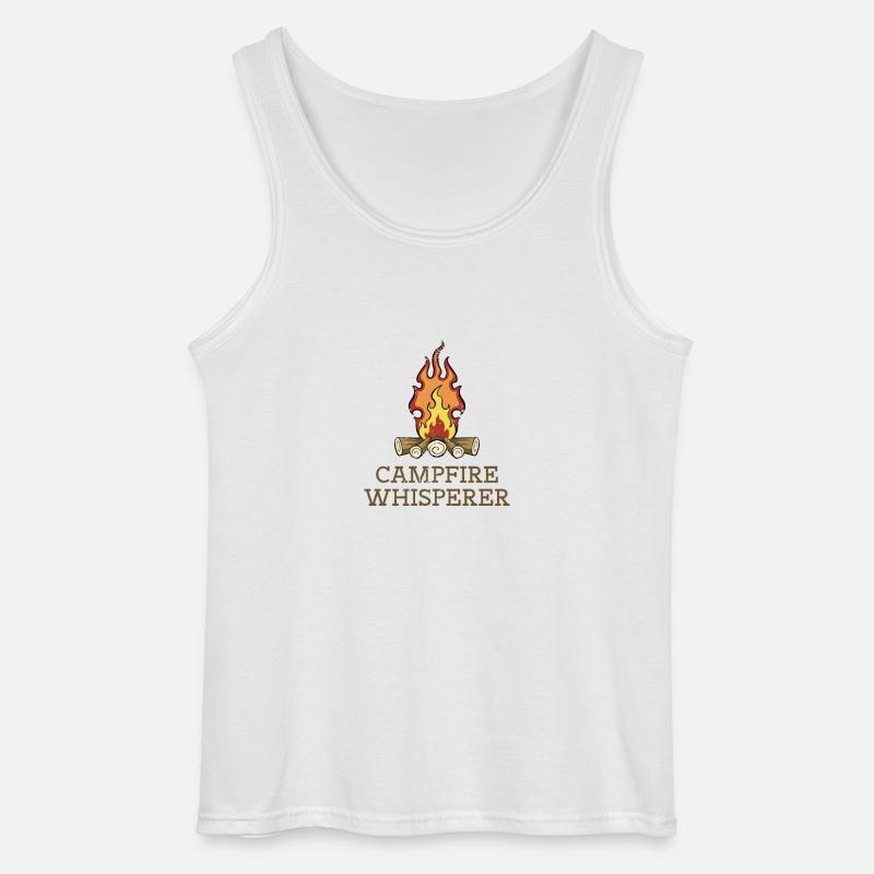 Campfire Whisperer - Gildan Männer Tank Top - Weiß