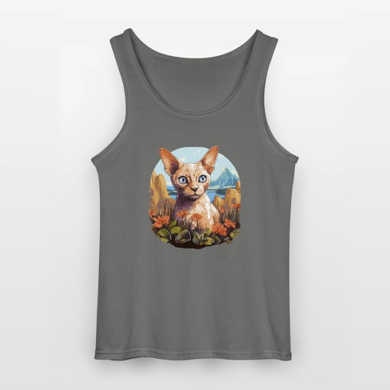 Chaton Devon Rex Chat Devon Rex Débardeur Gildan Homme
