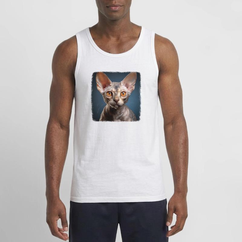 Chaton Devon Rex Chat Devon Rex Débardeur Gildan Homme