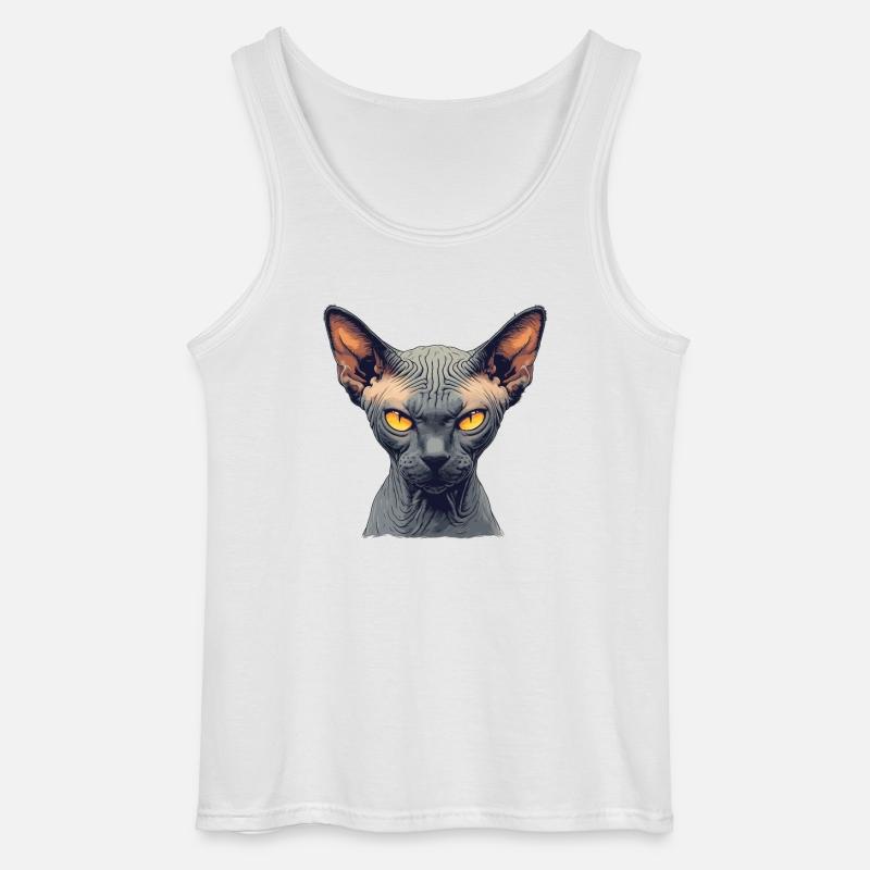 Sphynx Kätzchen Sphynx Katze - Gildan Männer Tank Top - Weiß