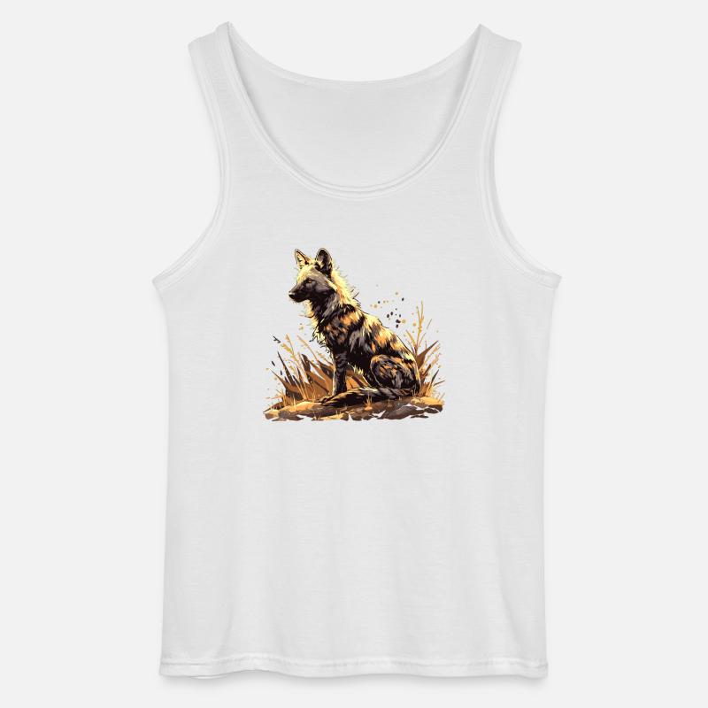 Erdwölfe Erdwolf - Gildan Männer Tank Top - Weiß