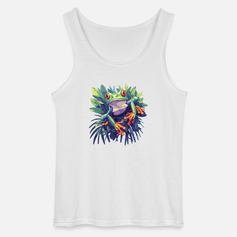 Tree Frog Baumfrösche Baumfrosch - Gildan Männer Tank Top - Weiß