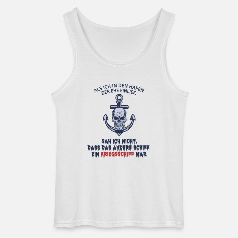 Scheidung - Gildan Männer Tank Top - Weiß