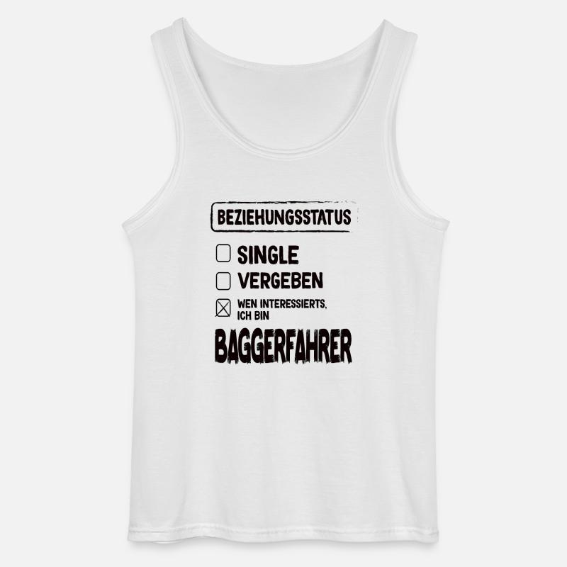 Baggerfahrer Beziehungsstatus Baggerfahrer Bagger - Gildan Männer Tank Top - Weiß