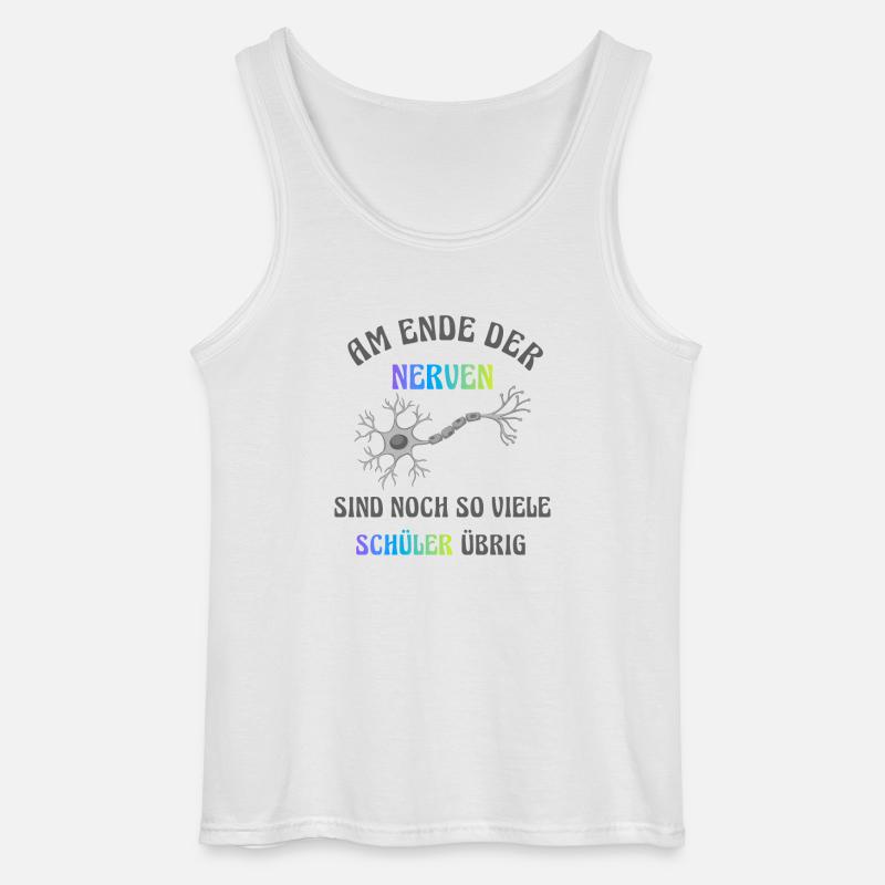 Am Ende der Nerven - Gildan Männer Tank Top - Weiß