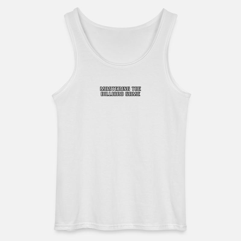 Billard - Mastering the Billiard Game - Gildan Männer Tank Top - Weiß