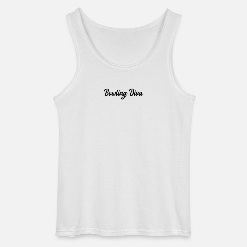 Bowling - Bowling Diva - Gildan Männer Tank Top - Weiß