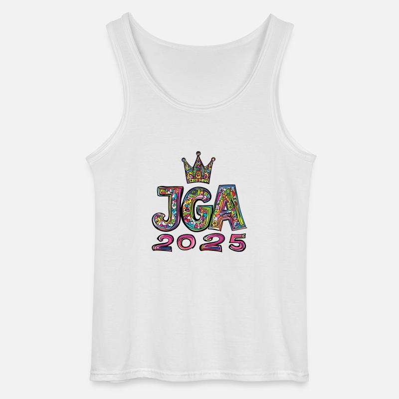 Jga 2025 Junggesellenabschied - Gildan Männer Tank Top - Weiß