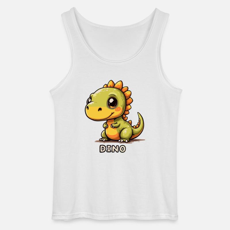 DINOSAURIER - Gildan Männer Tank Top - Weiß
