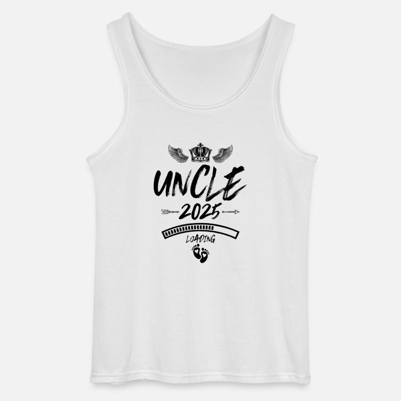Uncle 2025 Loading Saying - Gildan Men’s Tank Top - white