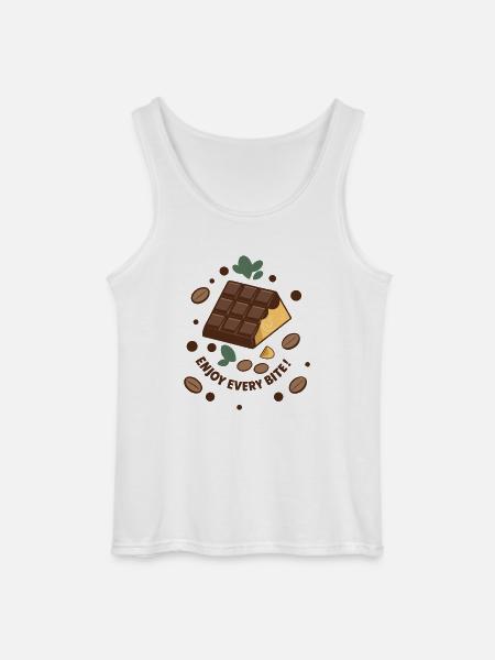 TABLETTES DE CHOCOLAT - Débardeur Gildan Homme - blanc