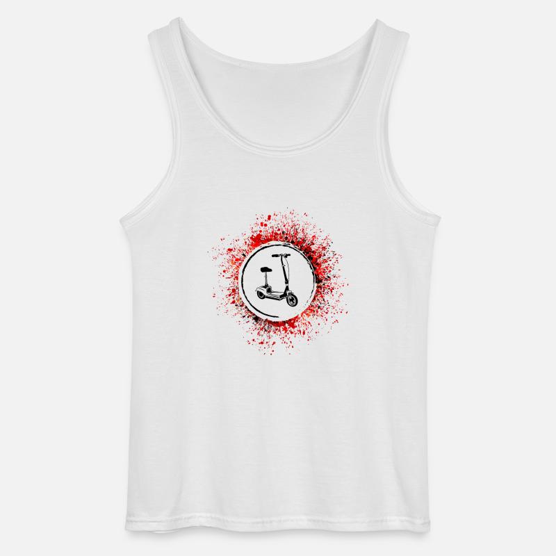 E-scooter Icon E Scooter - Gildan Men’s Tank Top - white