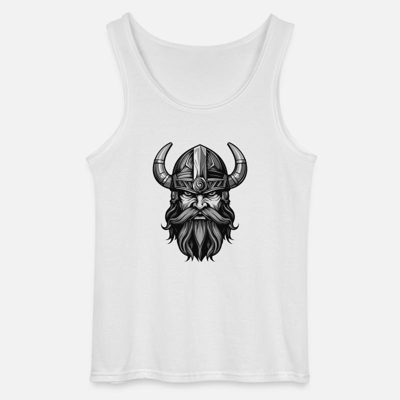 Wikinger Krieger Valhalla Odin - Gildan Männer Tank Top - Weiß