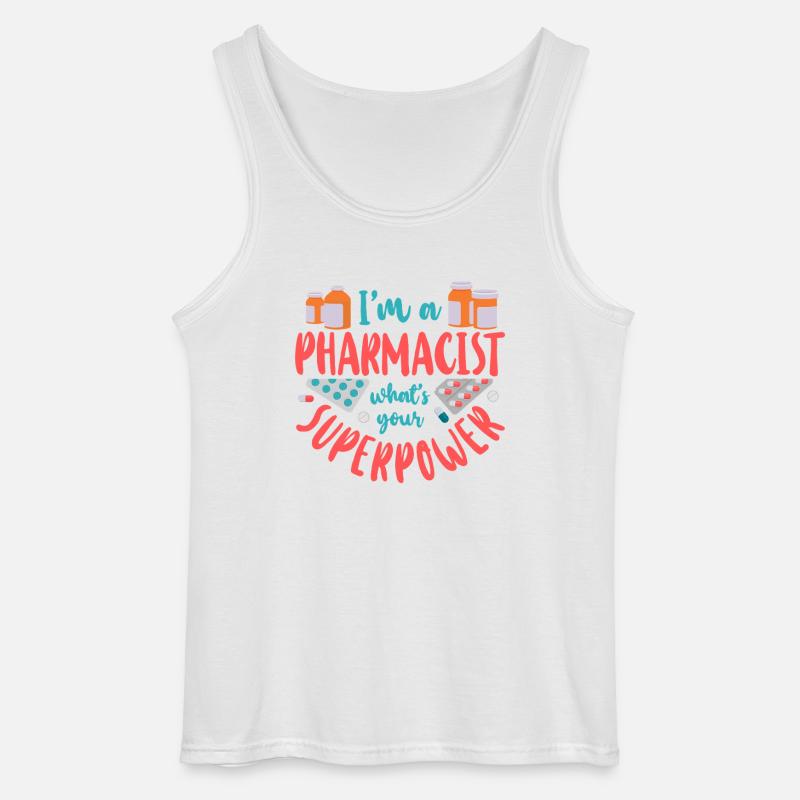 Pharmacy Tech Technician - Gildan Men’s Tank Top - white