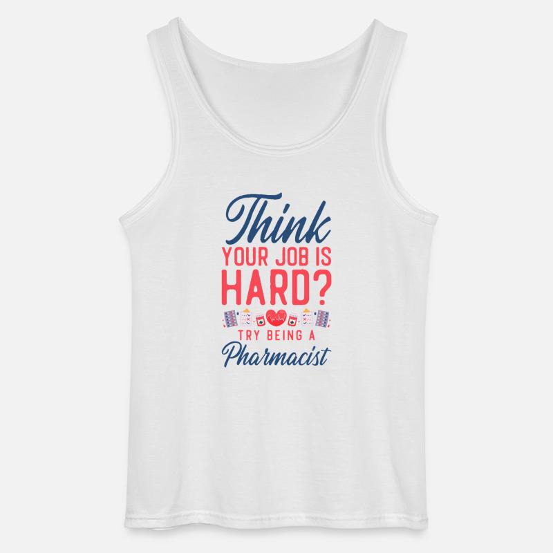 Pharmacy Tech Technician - Gildan Männer Tank Top - Weiß