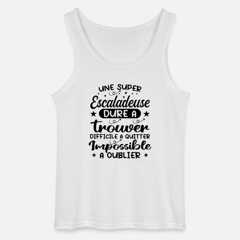 Ein Superkletterer - Kletterer Geschenk - Gildan Männer Tank Top - Weiß