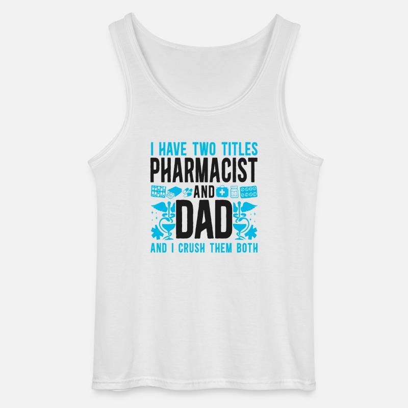 Pharmacy Tech Technician - Gildan Men’s Tank Top - white