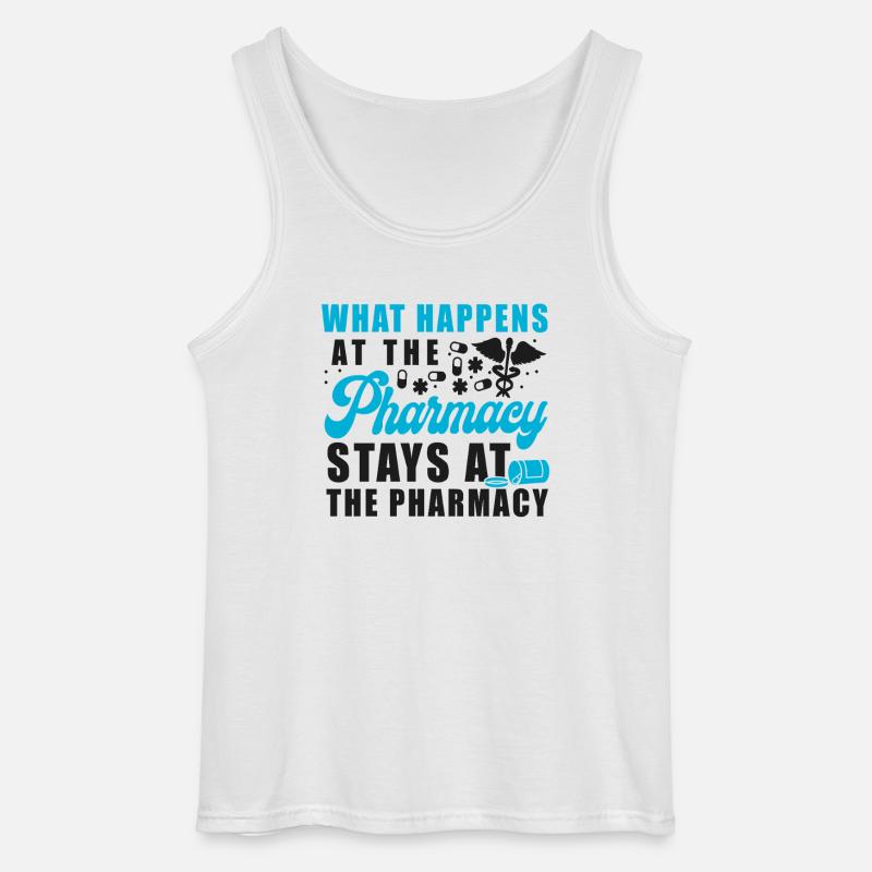 Pharmacy Tech Technician - Gildan Men’s Tank Top - white