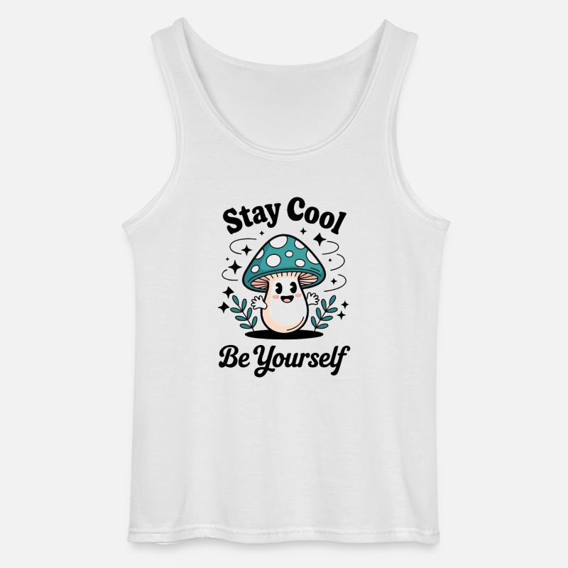SEI DU SELBST - Gildan Männer Tank Top - Weiß