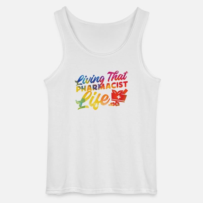 Pharmacy Tech Technician - Gildan Männer Tank Top - Weiß