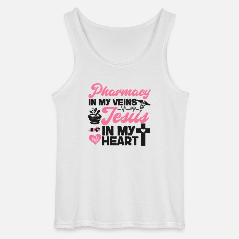 Pharmacy Tech Technician - Gildan Männer Tank Top - Weiß