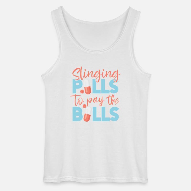 Pharmacy Tech Technician - Gildan Männer Tank Top - Weiß