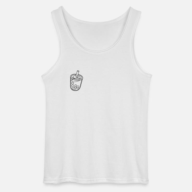 Bubble Tea - Gildan Männer Tank Top - Weiß