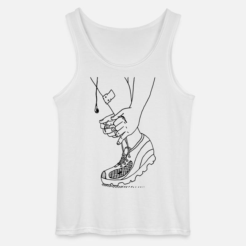 Time to run - Gildan Männer Tank Top - Weiß