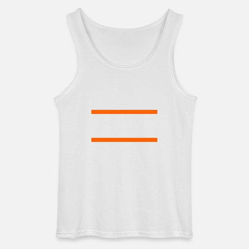 Freshman Year Bold Block Statement - Gildan Männer Tank Top - Weiß